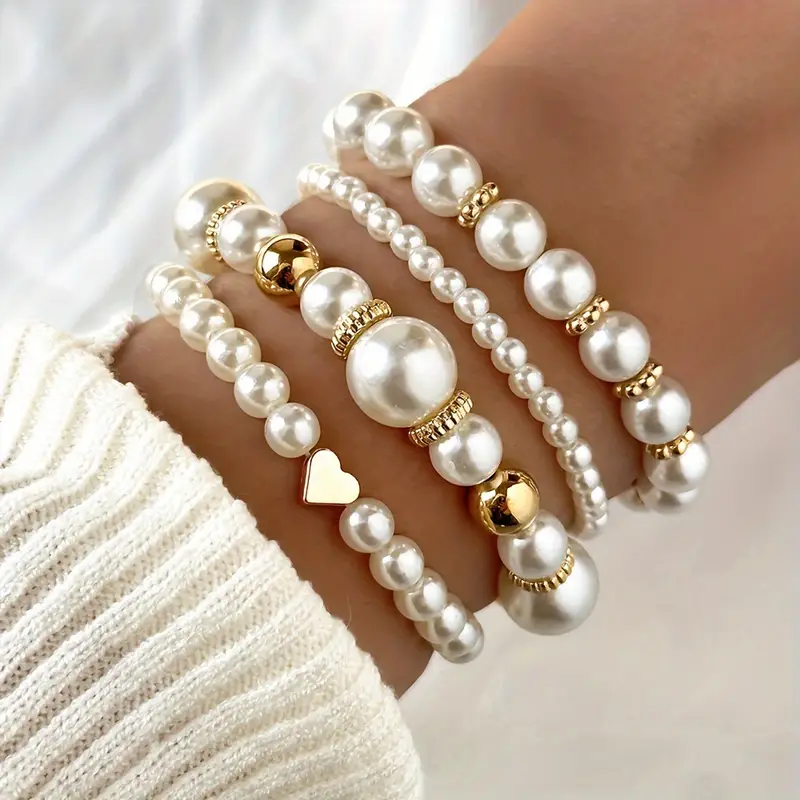-Ensemble élégant de bracelets en perles pour un style unique