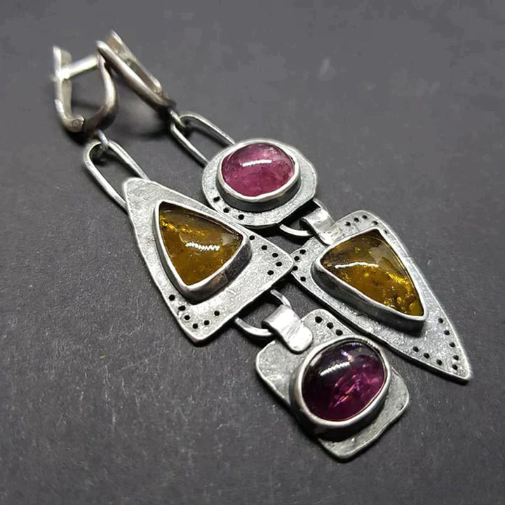 Boucles d'oreilles vintage chic en forme de triangle – Accessoire de bijoux élégant et intemporel