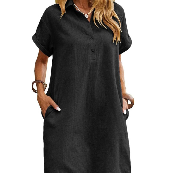 Maren - Robe d'été Décontractée à Manches Courtes
