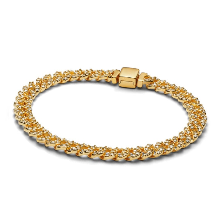 Bracelet cubain élégant en moissanite brillant pour un look sophistiqué