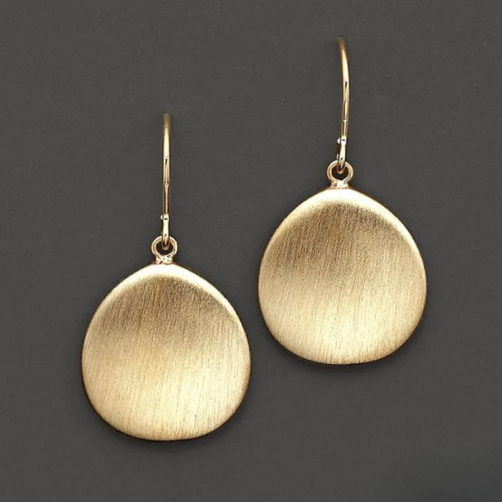 Boucles d'oreilles vintage disque en or pour un look rétro inoubliable