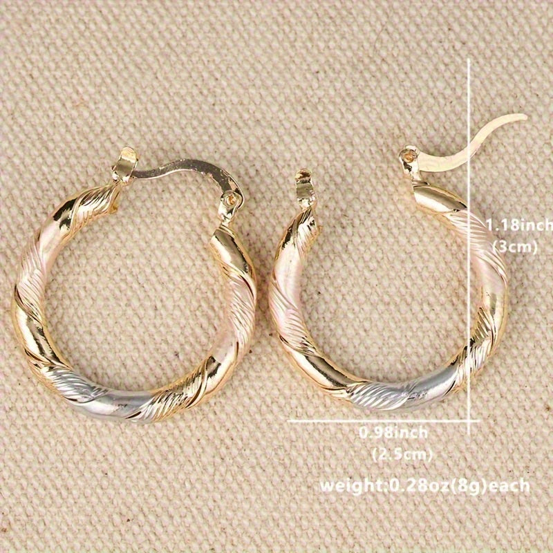 Boucles d'oreilles rondes vintage