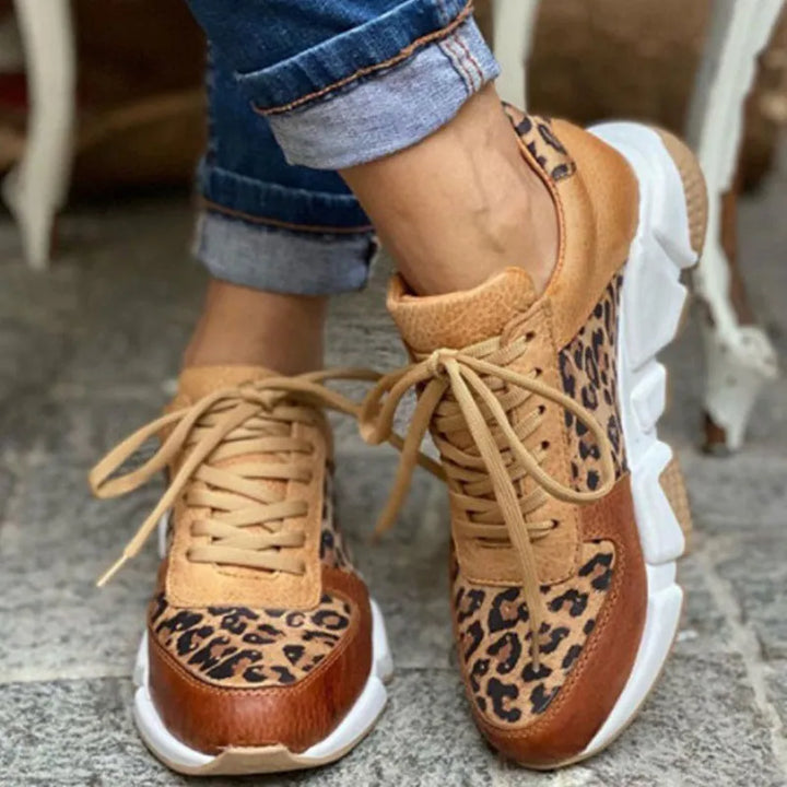 Crissa - Baskets Léopard Confortables