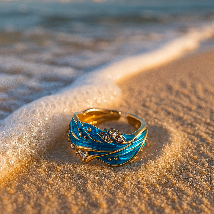 Miralys | Belle Bague Ondulée au Style Ancien