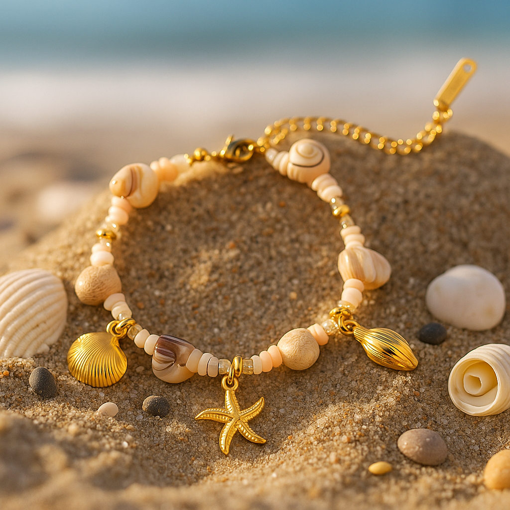 Coris | Bracelet élégant avec des coquillages matins pour un style naturel et raffiné