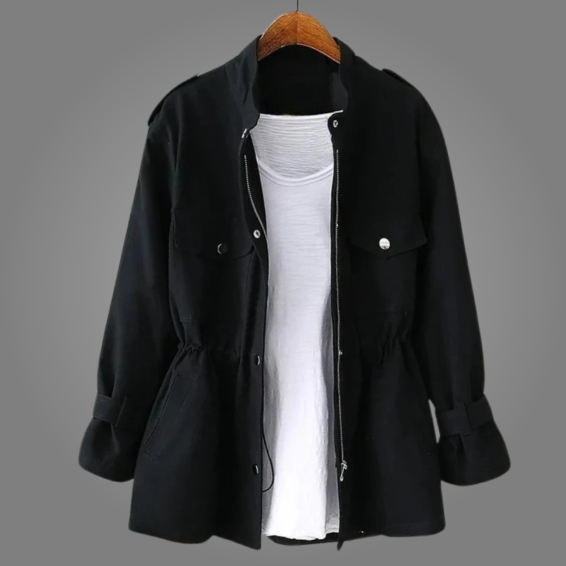 Elka- Manteau Élégant En Laine