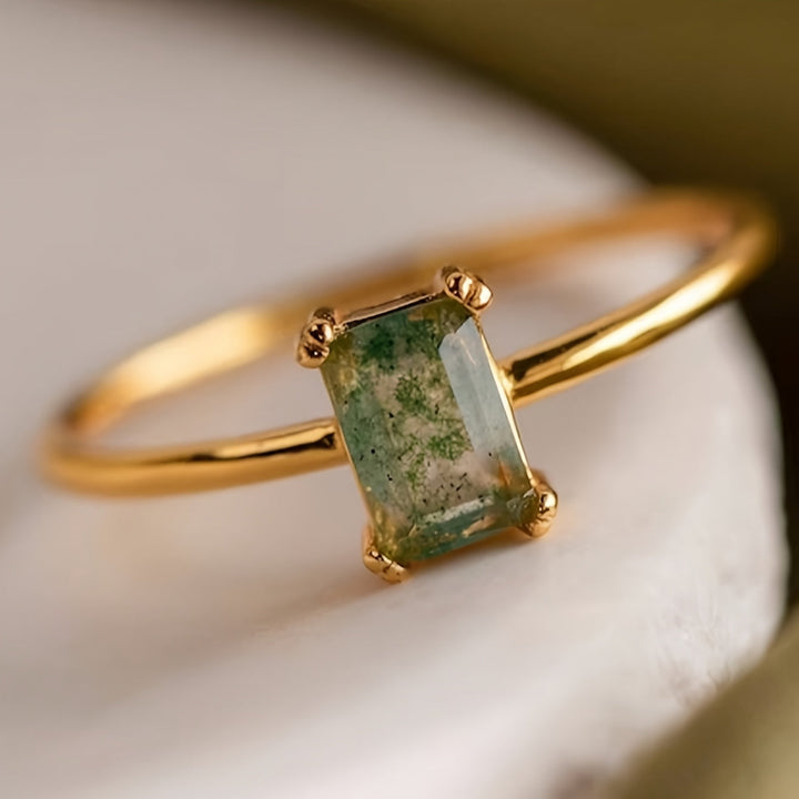 Bague en m³ocaht naturel