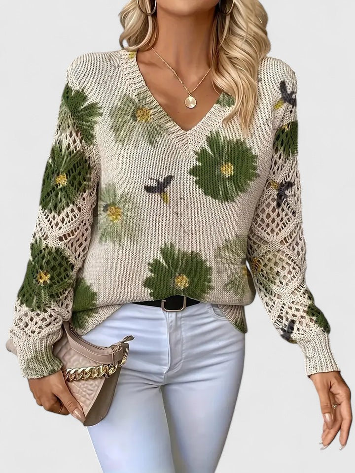Aurélie - Cardigan Floral Léger