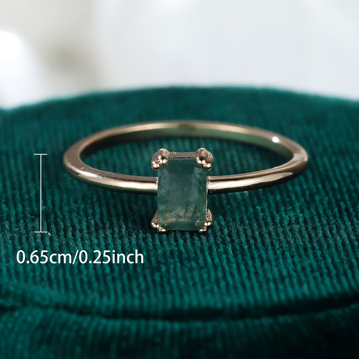 Bague en m³ocaht naturel