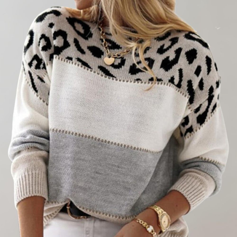 Pascaline - Sweat Imprimé Panthère Chic