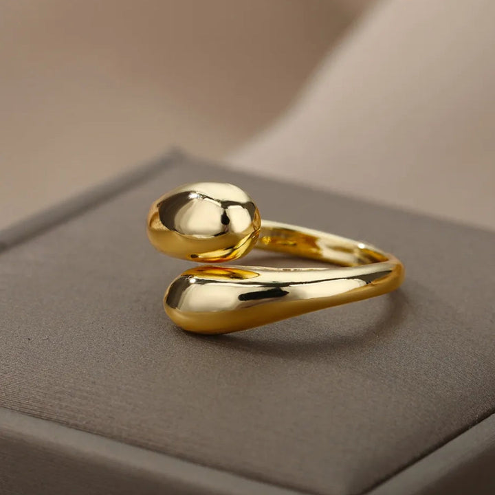 Bague Dorée Ajustable Élégante