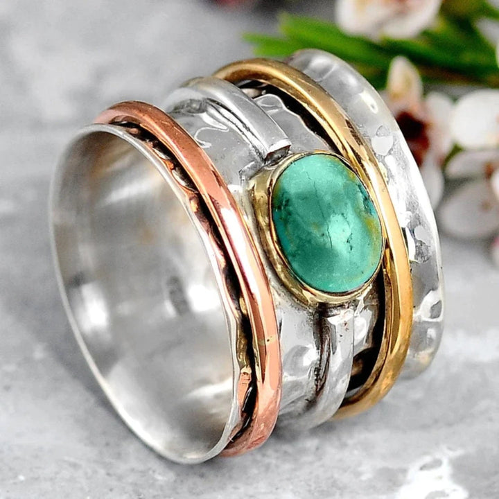 Coco - Bijou Vintage en Turquoise pour un Look Élégant