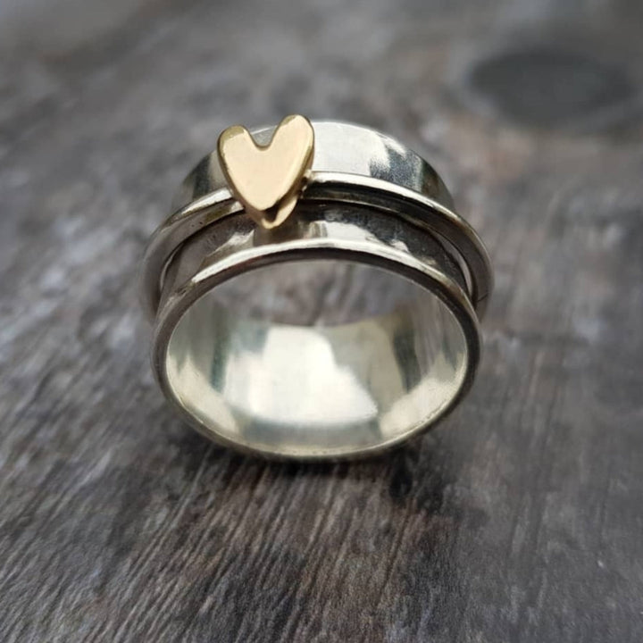 Mely - Bague en argent Cœur d’or