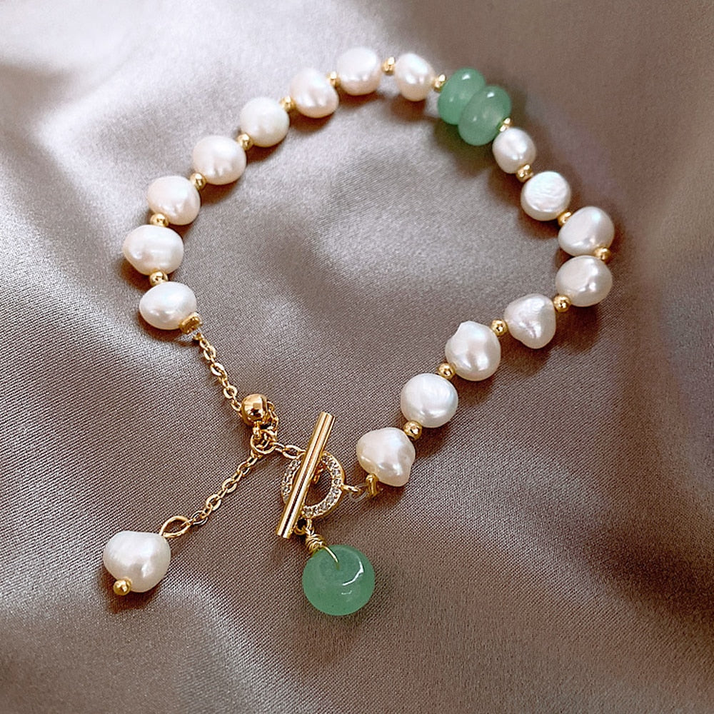 Bracelet d'aventure de luxe avec perles naturelles de mer