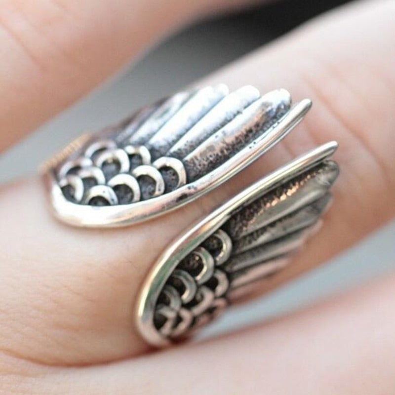 Anneau d'Ange Ajustable en Argent Sterling 925 pour un Style Élégant