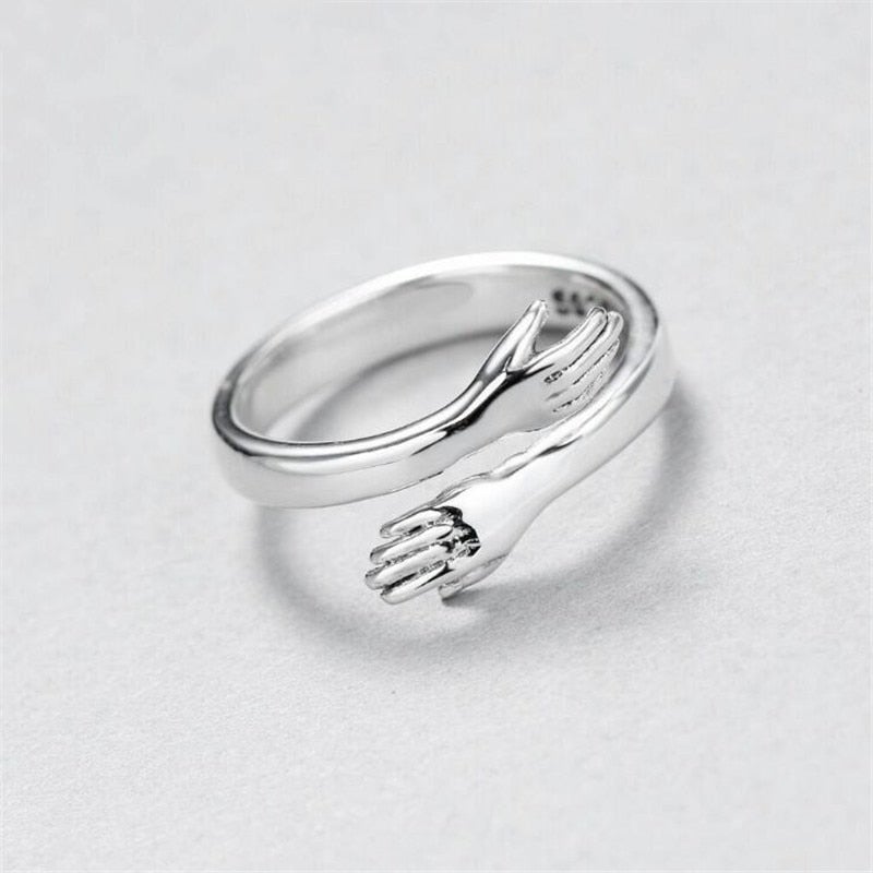 Embrace - Bagues en Argent Ajustables pour un Style Unique