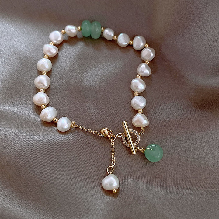 Bracelet d'aventure de luxe avec perles naturelles de mer