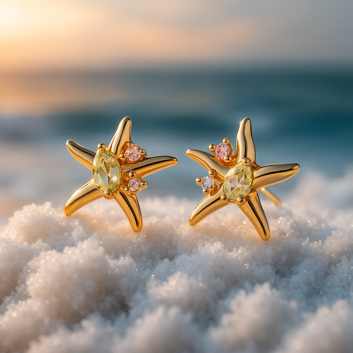 Coralia Élégants Boucles d'Oreilles Stella Marina - Bijoux Uniques pour un Look Coastline Wow