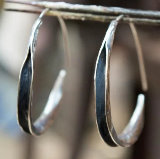 Boucles d'oreilles en acier inoxydable élégantes avec grands cercles sophistiqués
