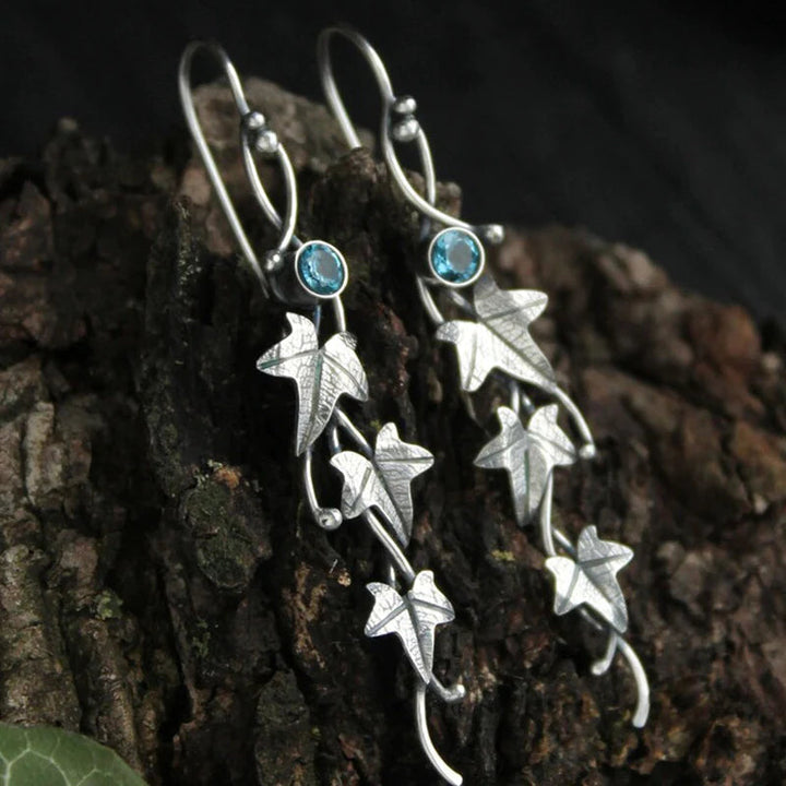 Boucles d'oreilles Élfe en Cristal Bleu élégant