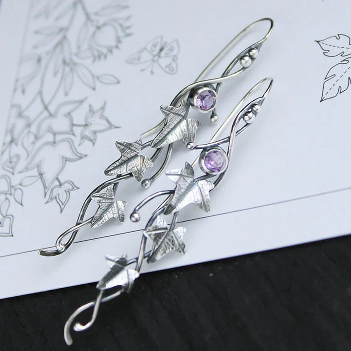 Boucles d'oreilles Élfe en Cristal Bleu élégant
