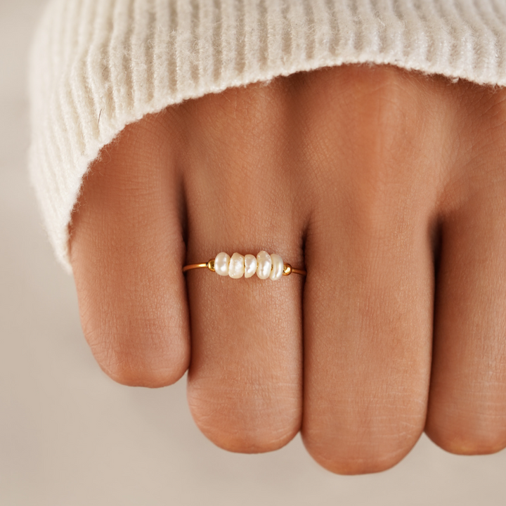 Bague Élégante en Perles d'Eau Douce