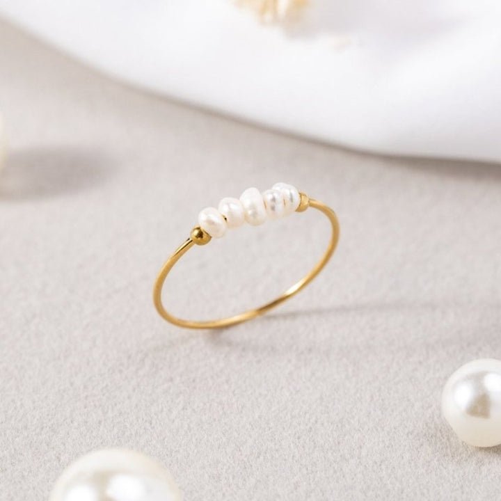 Bague Élégante en Perles d'Eau Douce
