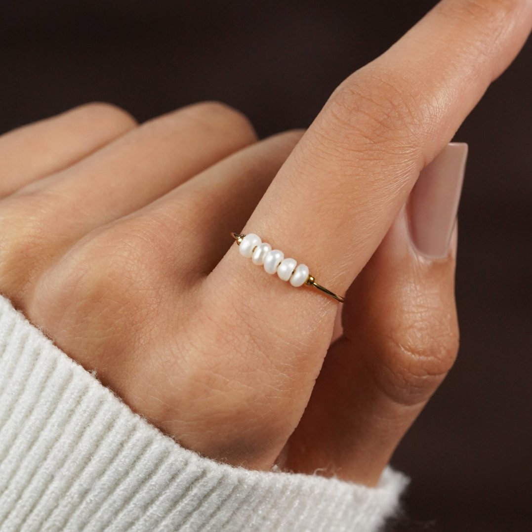 Bague Élégante en Perles d'Eau Douce