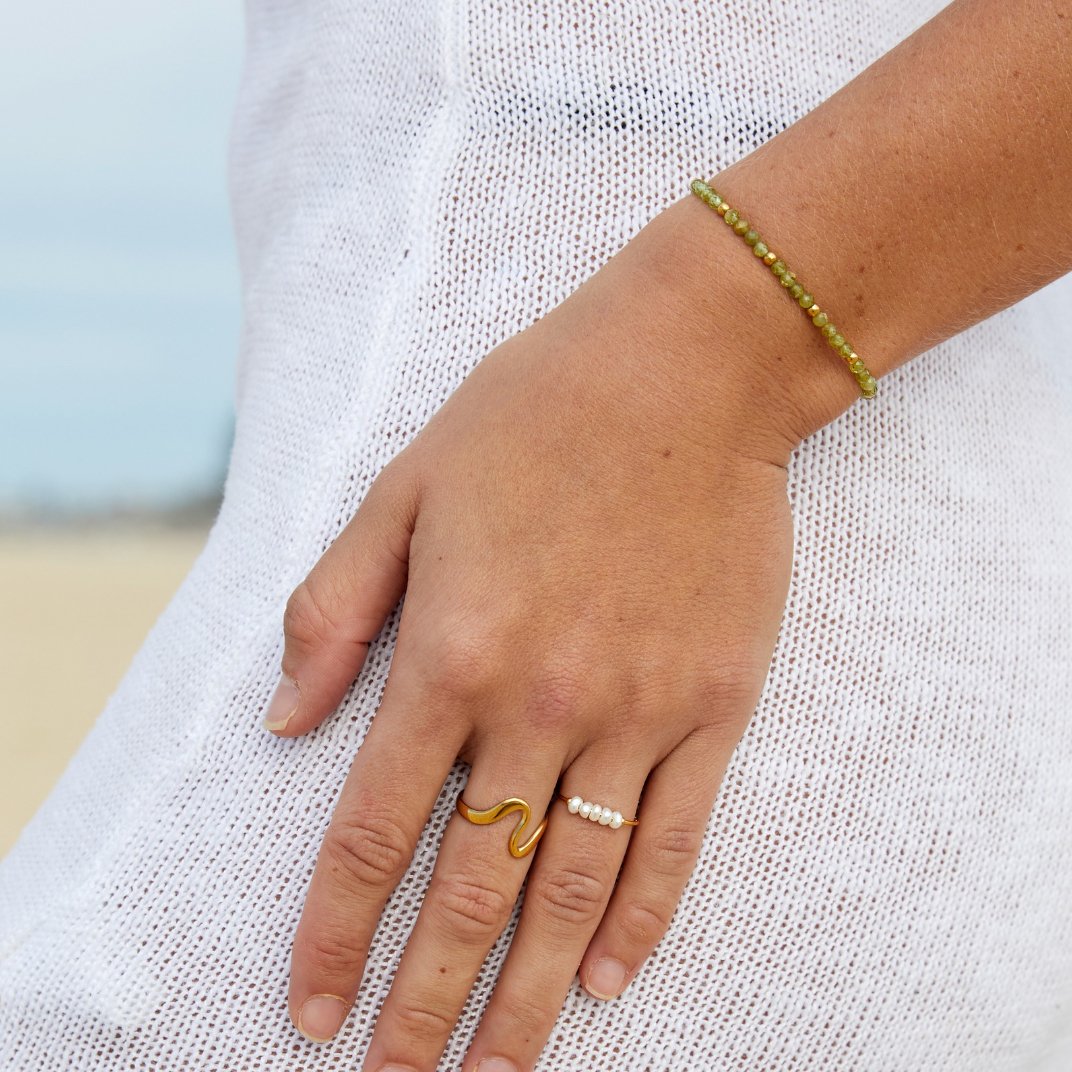 Bague Élégante en Perles d'Eau Douce