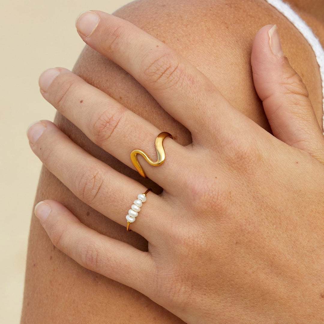 Bague Élégante en Perles d'Eau Douce
