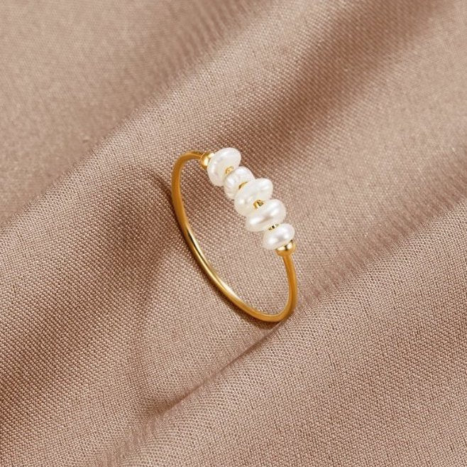 Bague Élégante en Perles d'Eau Douce