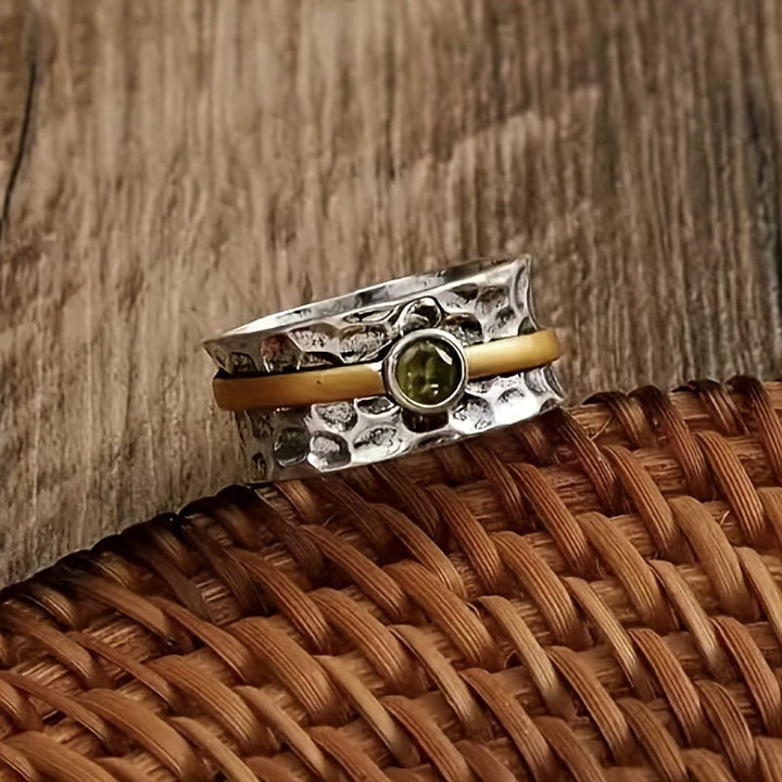 Bague Élégante en Zirconia Vert pour un Style Sophistiqué