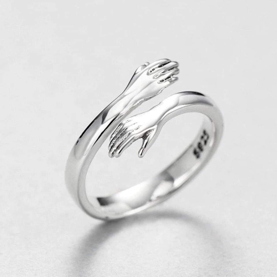 Embrace - Bagues en Argent Ajustables pour un Style Unique