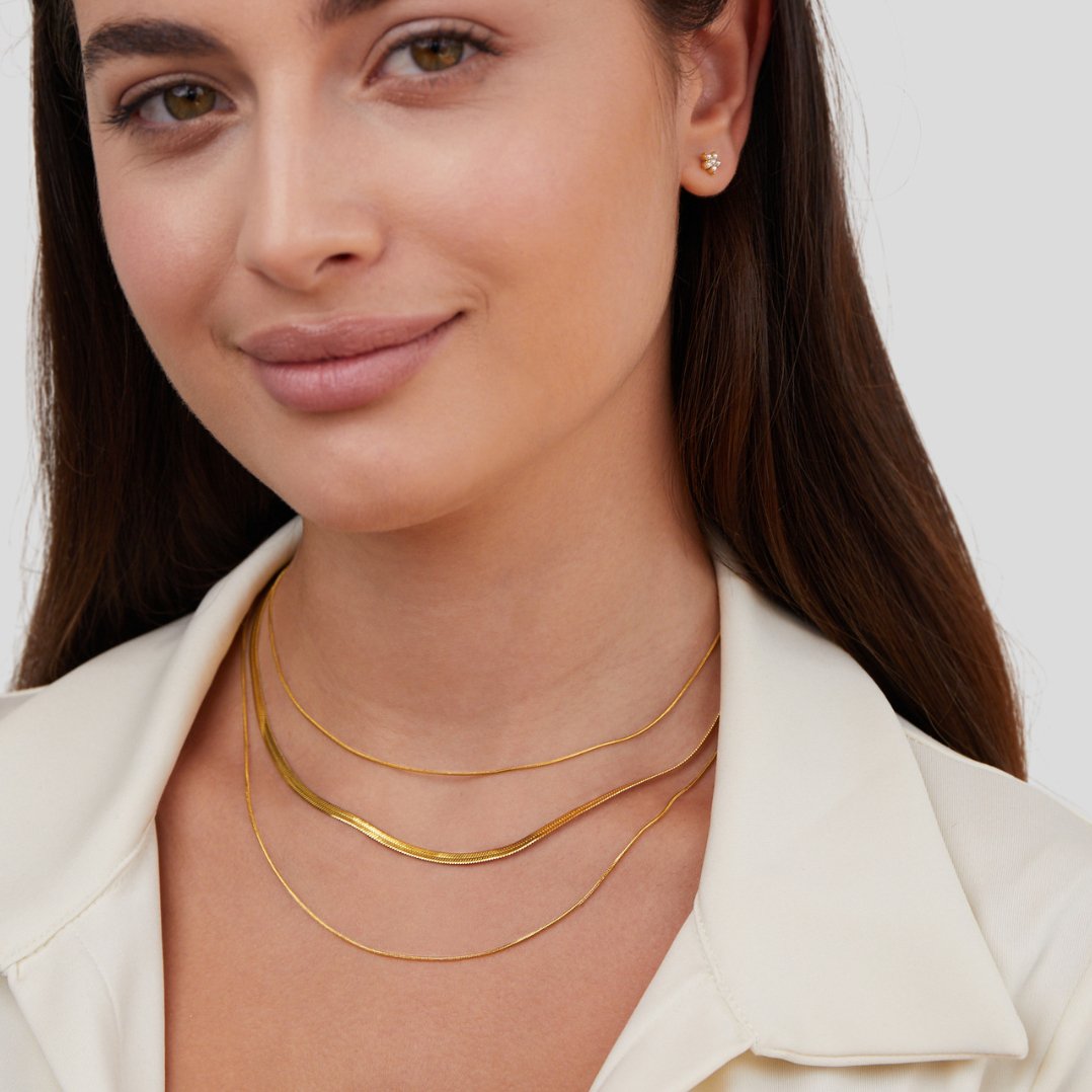 Collier en or à plusieurs rangs