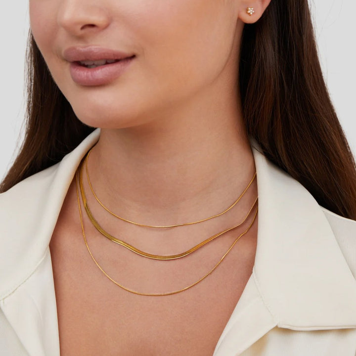 Collier en or à plusieurs rangs