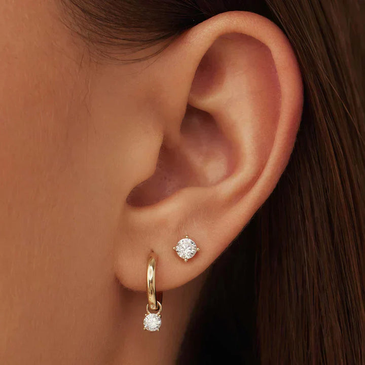 Boucles d'oreilles élégantes avec pierre Larmes de Lune pour un style sophistiqué