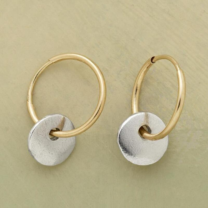 Boucles d'oreilles élégantes faites main en argent plaqué pour un style unique