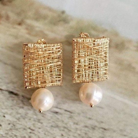 Boucles d'oreilles en fil de perles élégance - Sophistication intemporelle pour toutes les occasions