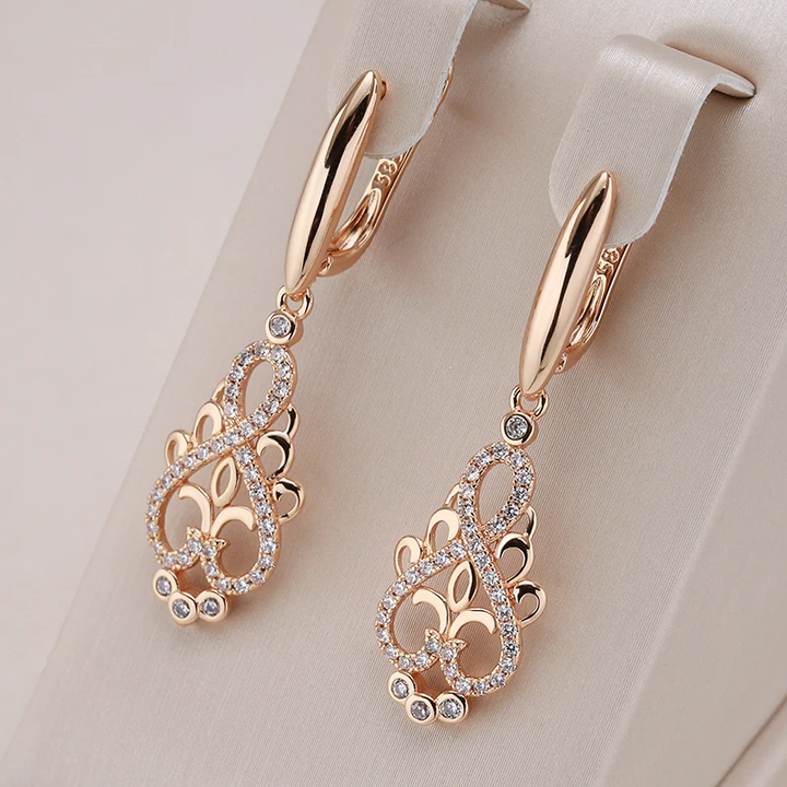 Boucles d'Oreilles Élégantes Fée en Or Charmantes