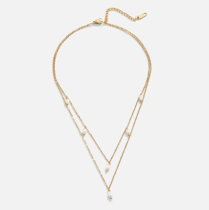 Collier à plusieurs couches avec gouttes en perles de Kay