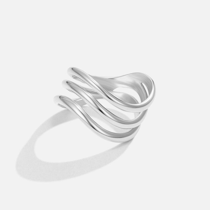 Bague Élévation en Argent Stratifié Kiya