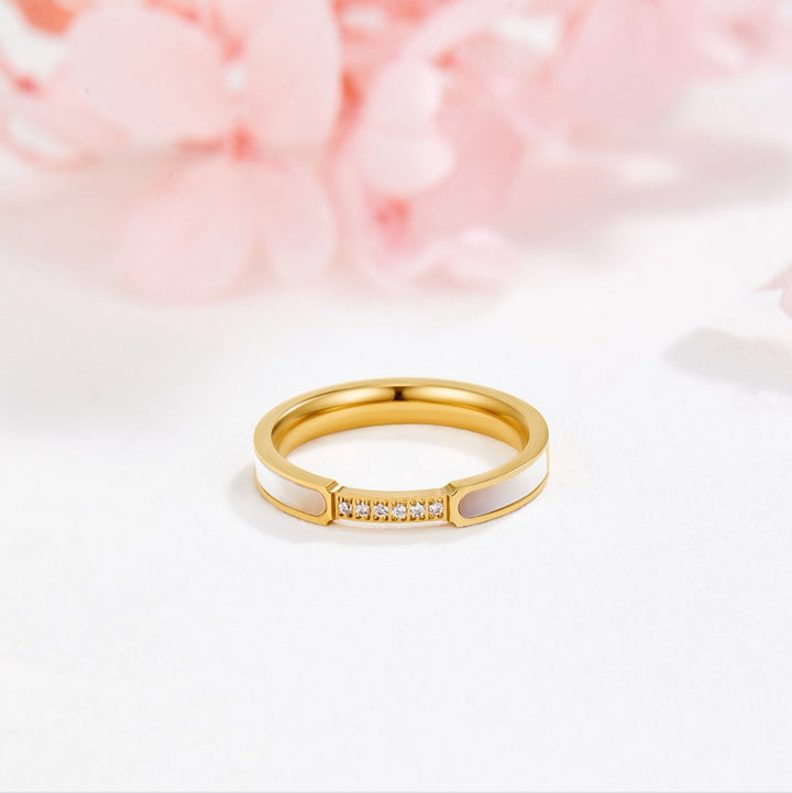 Bague Harmonie en Perles et Cristaux Élégante