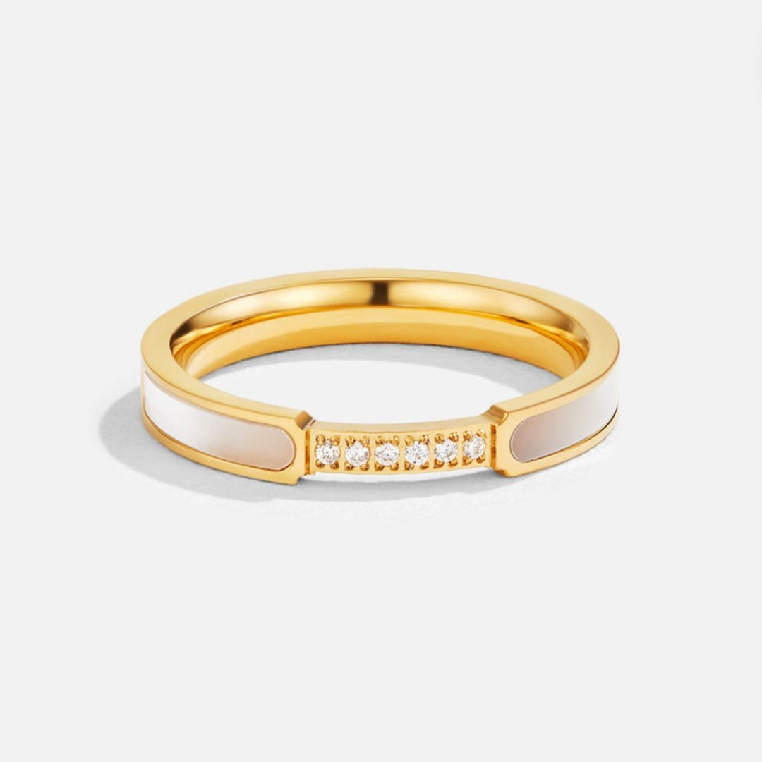 Bague Harmonie en Perles et Cristaux Élégante