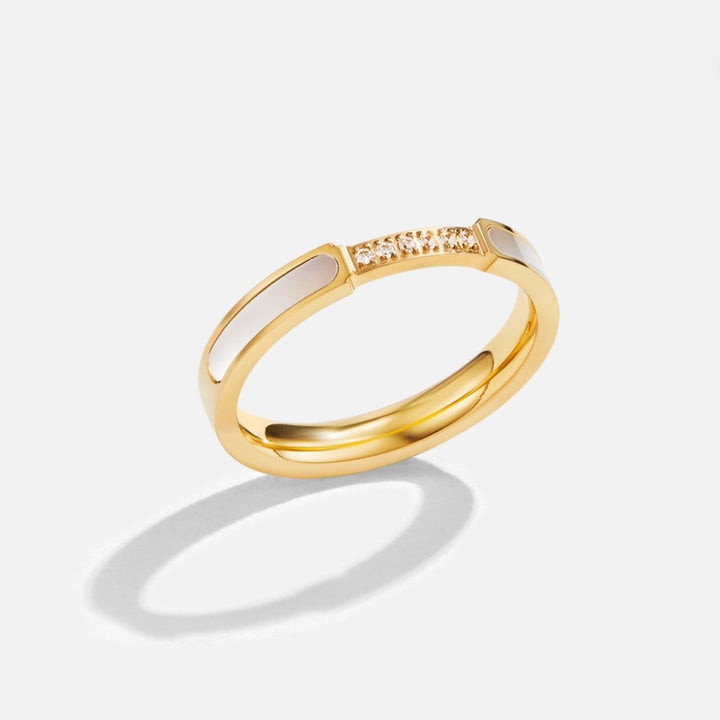 Bague Harmonie en Perles et Cristaux Élégante