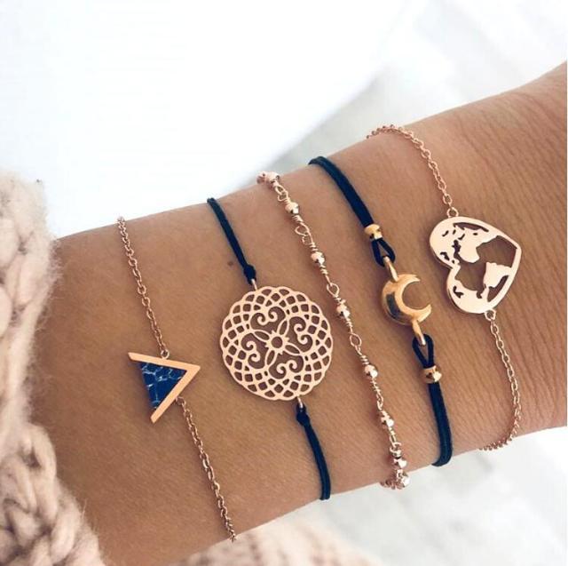 Joy - Ensemble exclusif de 5 bracelets de haute qualité