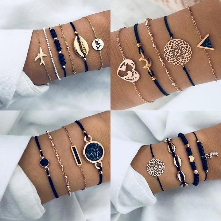 Ensemble exclusif de 5 bracelets uniques et haut de gamme