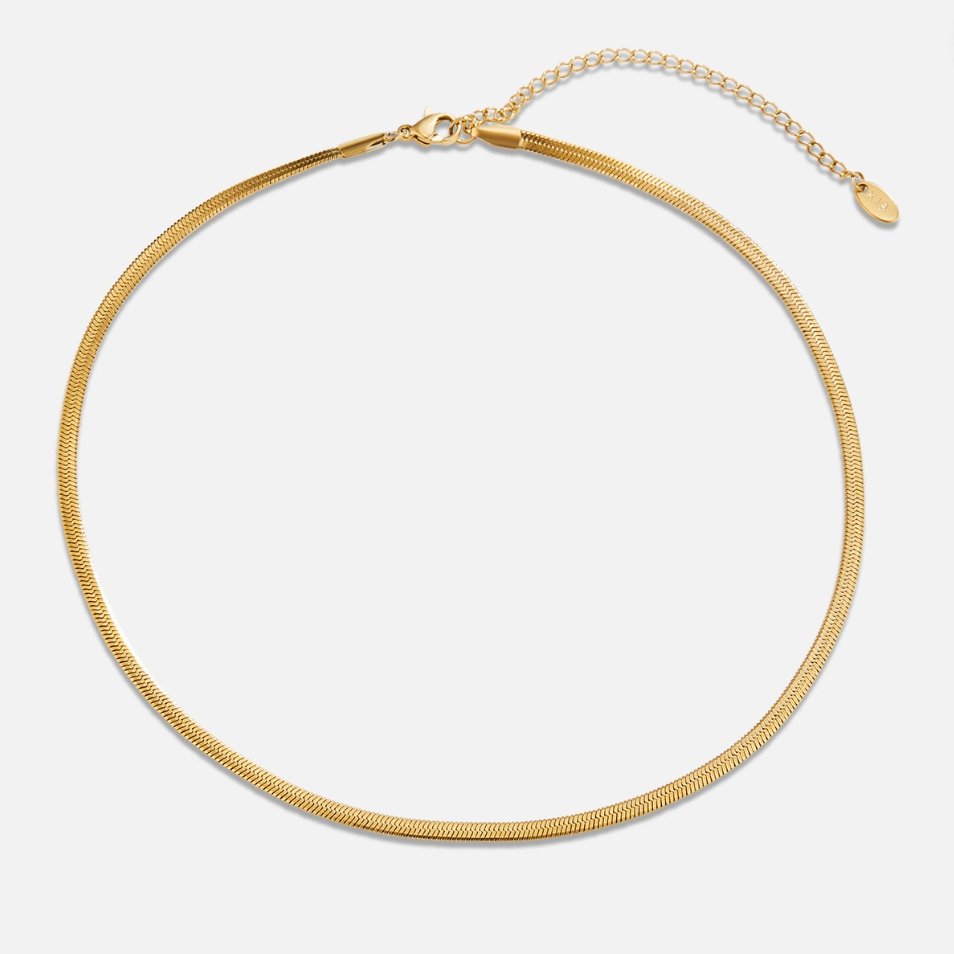 Collier chaîne en or serpent