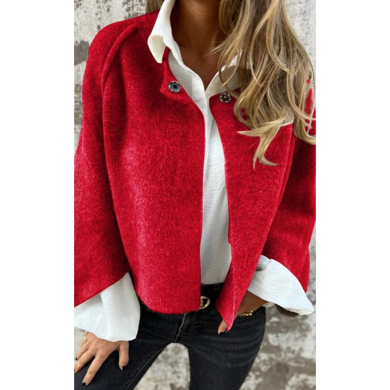 Elise - Veste Courte avec des Manches Évasées Chics