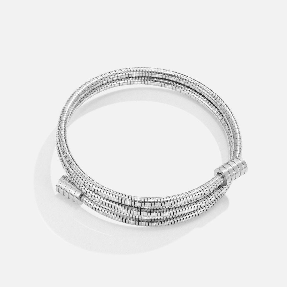 Bracelet en argent torsadé