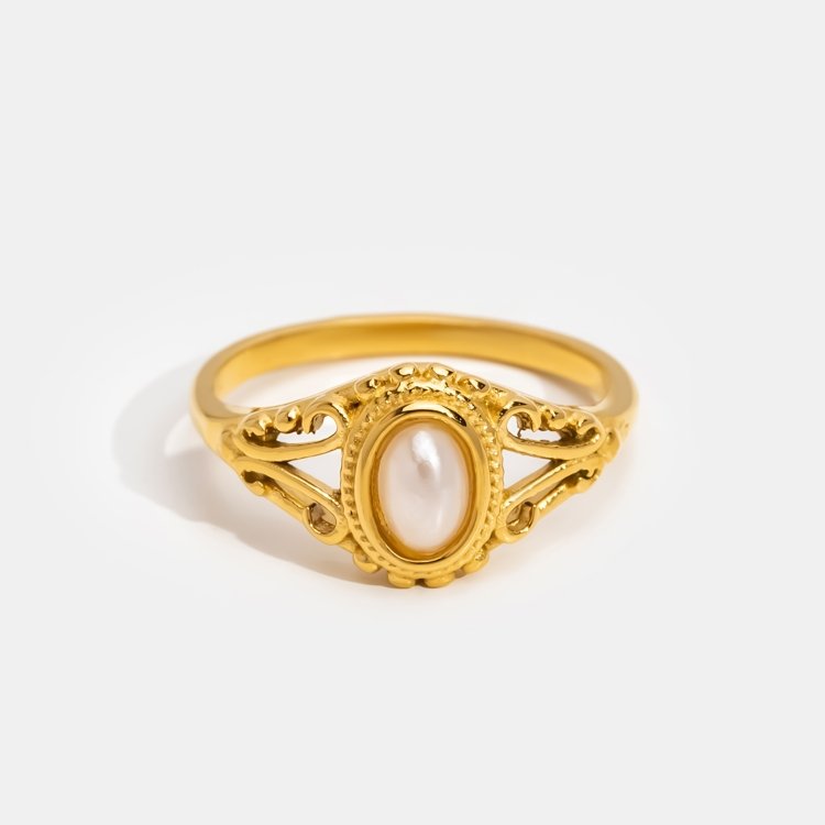 Bague Vintage Élégante avec Perles